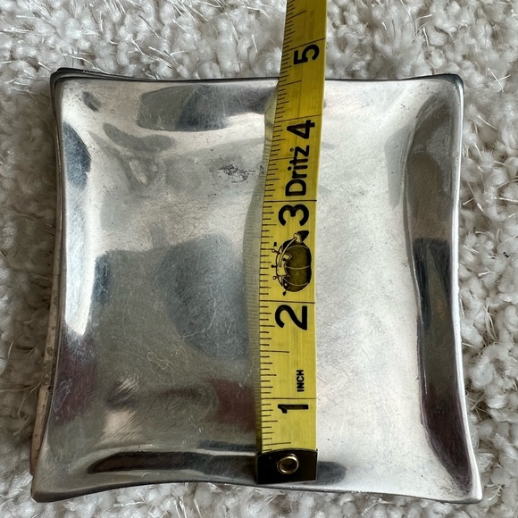 Pottery Barn Silver metal candle coaster set. - Picture 5 of 9